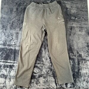 Champion Sweatpants Mens Large Gray Eco Authentic Cargo Fleece Joggers L